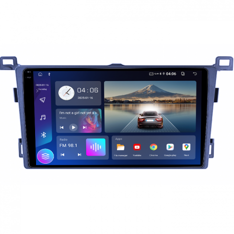Navigatie dedicata Toyota RAV4 2013-2018, 4GB RAM 64GB ROM, Quad Core, Display 9" QLED 1K, Carplay, Android 14, Bluetooth, Magazin Play, Suport Camere AHD [3]