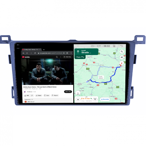 Navigatie dedicata Toyota RAV4 2013-2018, 4GB RAM 64GB ROM, Quad Core, Display 9" QLED 1K, Carplay, Android 14, Bluetooth, Magazin Play, Suport Camere AHD [5]