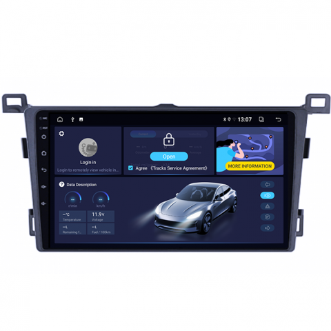 Navigatie dedicata Toyota RAV4 2013-2018, 8GB RAM 128GB ROM, Octacore, Platforma TS18, Android 13, Display QLED 9”, Suporta camera 360º, DSP, Carplay&Android Auto, SIM 4G, Ventilator Activ [3]