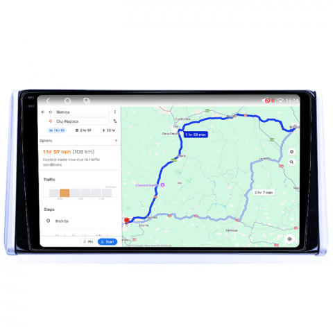 Navigatie dedicata Toyota RAV4 2018-2020, 4GB RAM 64GB ROM, Octacore, Android 14, Display QLED 1K 10", Carplay&Android Auto, SIM 4G, Ventilator Activ [3]