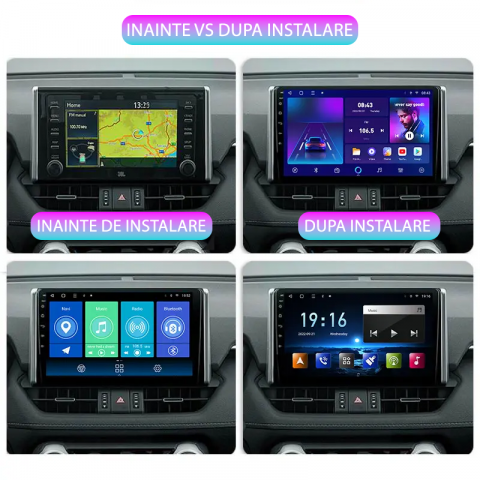 Navigatie dedicata Toyota RAV4 2019, 4GB RAM 64GB ROM, Quad Core, Display 10.2" QLED 1K, Carplay, Android 14, Bluetooth, Magazin Play, Suport Camere AHD [1]
