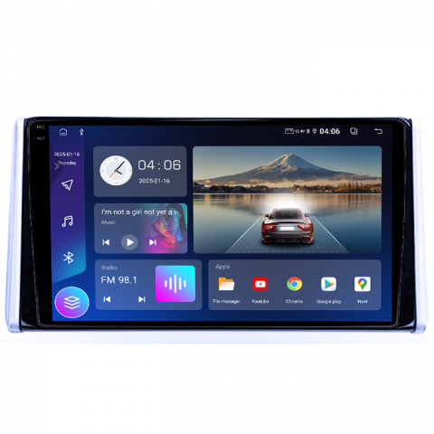 Navigatie dedicata Toyota RAV4 2019, 4GB RAM 64GB ROM, Quad Core, Display 10.2" QLED 1K, Carplay, Android 14, Bluetooth, Magazin Play, Suport Camere AHD [3]