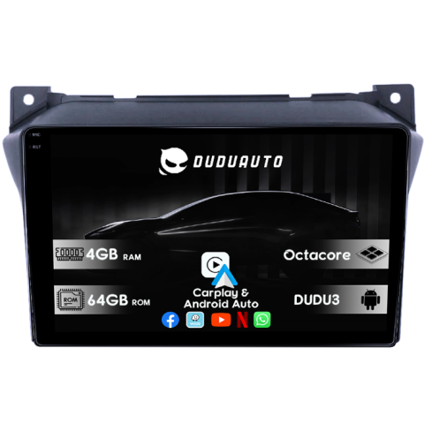 Navigatii Dedicate - Navigatie dedicata Suzuki Alto 2009-2016, DUDU3, 4GB RAM 64GB ROM, Octacore, Platforma 8581, Android, Display QLED 9", DSP, Carplay&AndroidAuto