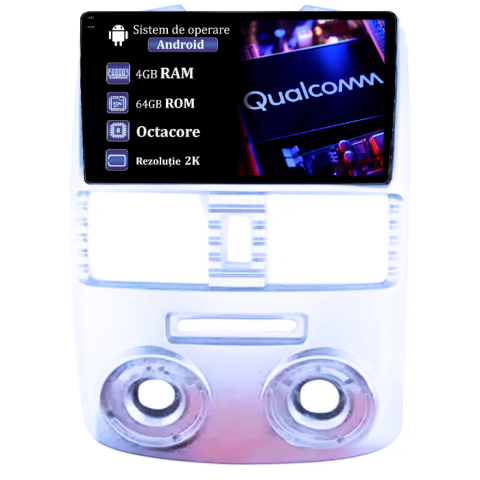 Navigatii Dedicate - Navigatie dedicata Toyota Rush 2006-2016, 4GB RAM 64GB ROM, Procesor Qualcomm Octacore, Android 14, Rezolutie 2K, Display QLED 9", DSP, Carplay&Android Auto, SIM 4G