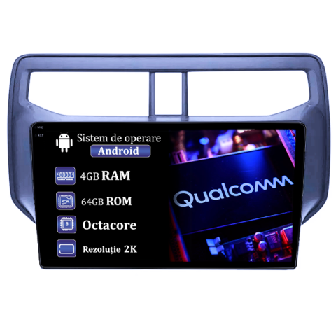 Navigatii Dedicate - Navigatie dedicata Toyota Rush 2018-2019, 4GB RAM 64GB ROM, Procesor Qualcomm Octacore, Android 14, Rezolutie 2K, Display QLED 9", DSP, Carplay&Android Auto, SIM 4G