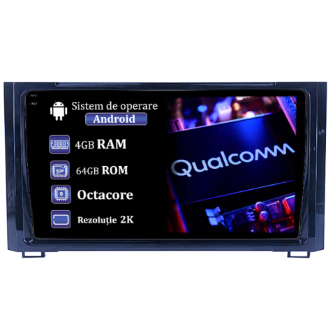 Navigatii Dedicate - Navigatie dedicata Toyota Sequoia 2014-2018, 4GB RAM 64GB ROM, Procesor Qualcomm Octacore, Android 14, Rezolutie 2K, Display QLED 9", DSP, Carplay&Android Auto, SIM 4G