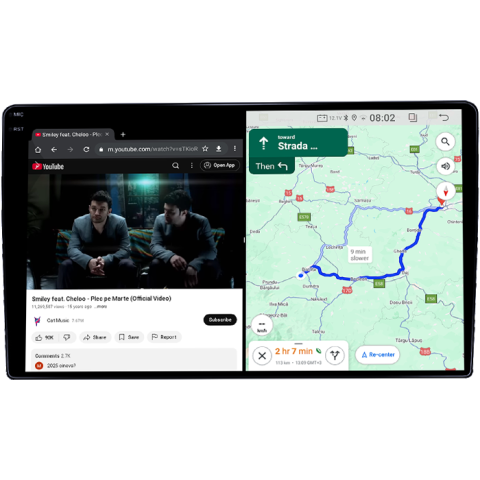 Navigatie dedicata Toyota Sienna 2004-2010, 8GB RAM 128GB ROM, Octacore, Platforma TS18, Android 14, Display QLED 9", Suporta camera 360", DSP, Carplay&Android Auto, SIM 4G, Ventilator Activ [6]