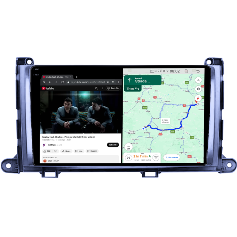 Navigatie dedicata Toyota Sienna 2009-2014, 8GB RAM 128GB ROM, Octacore, Platforma TS18, Android 14, Display QLED 9", Suporta camera 360", DSP, Carplay&Android Auto, SIM 4G, Ventilator Activ [6]