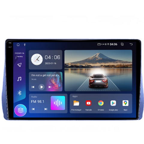 Sienna 3 2014-2020 - Navigatie dedicata Toyota Sienna 3 2014-2020, 4GB RAM 64GB ROM, Procesor Qualcomm Octacore, Android 14, Rezolutie 2K, Display QLED 9", DSP, Carplay&Android Auto, SIM 4G
