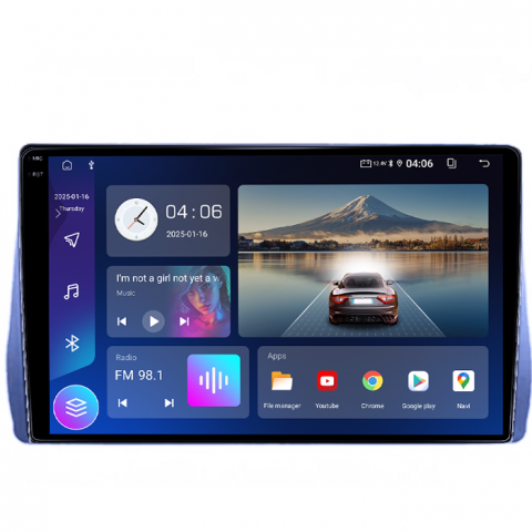 Navigatie dedicata Toyota Sienna 3 2014-2020, 4GB RAM 64GB ROM, Quad Core, Display 9" QLED 1K, Carplay, Android 14, Bluetooth, Magazin Play, Suport Camere AHD [1]