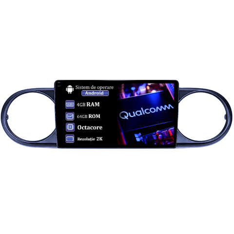Navigatii Dedicate - Navigatie dedicata Toyota Tacoma 2015-2021, 4GB RAM 64GB ROM, Procesor Qualcomm Octacore, Android 14, Rezolutie 2K, Display QLED 9", DSP, Carplay&Android Auto, SIM 4G