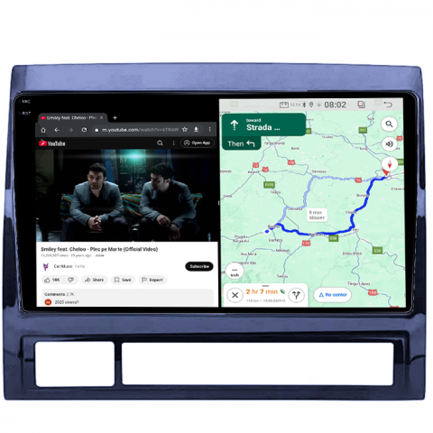 Navigatie dedicata Toyota Tacoma Hilux 2005-2013, 4GB RAM 64GB ROM, Quad Core, Display 9" QLED 1K, Carplay, Android 14, Bluetooth, Magazin Play, Suport Camere AHD [3]