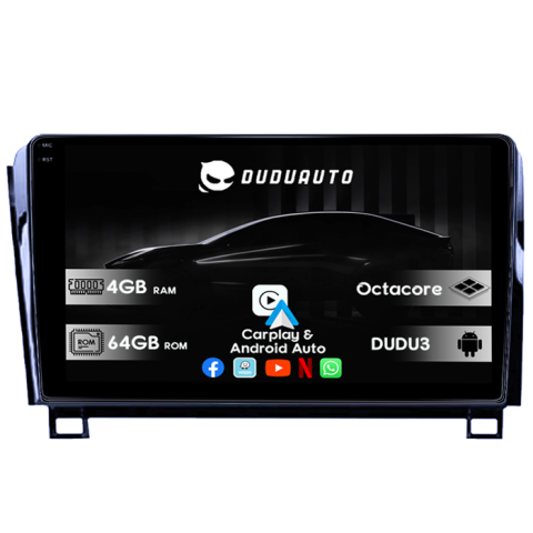 Navigatii Dedicate - Navigatie dedicata Toyota Tundra 2007-2013, DUDU3, 4GB RAM 64GB ROM, Octacore, Platforma 8581, Android, Display QLED 9", DSP, Carplay&AndroidAuto