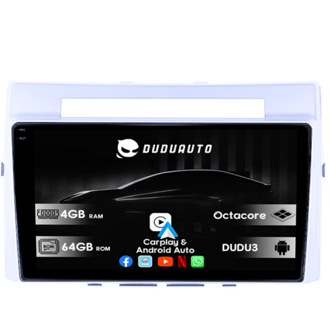 Navigatii Dedicate - Navigatie dedicata Toyota Verso 2004-2009, DUDU3, 4GB RAM 64GB ROM, Octacore, Platforma 8581, Android, Display QLED 9", DSP, Carplay&AndroidAuto