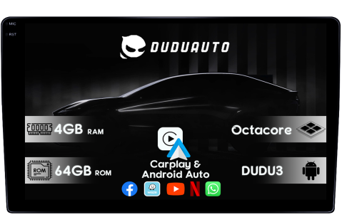 Allion 2018-2020 - Navigatie dedicata Toyota Allion 2018-2020, DUDU3, 4GB RAM 64GB ROM, Octacore, Platforma 8581, Android, Display QLED 9", DSP, Carplay&AndroidAuto