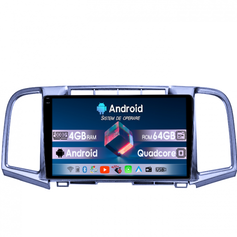 Venza 2008-2016 - Navigatie dedicata Toyota Venza 2008-2016, 4GB RAM 64GB ROM, Quad Core, Display 9" QLED 1K, Carplay, Android 14, Bluetooth, Magazin Play, Suport Camere AHD