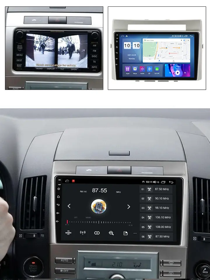 Navigatie dedicata Toyota Verso 2004-2009, 4GB RAM 64GB ROM, Procesor Qualcomm Octacore, Android 14, Rezolutie 2K, Display QLED 9", DSP, Carplay&Android Auto, SIM 4G [6]