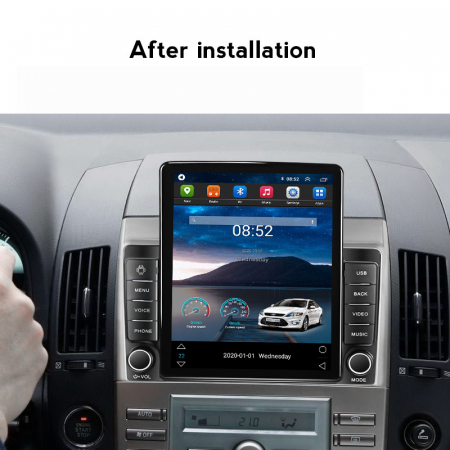 Navigatie dedicata Toyota Verso 2004-2009,Tesla Style, ANDROID 13,Carplay&Android Auto, 10 inch , 8+128GB, Internet, Aplicatii, Waze, GPS [3]