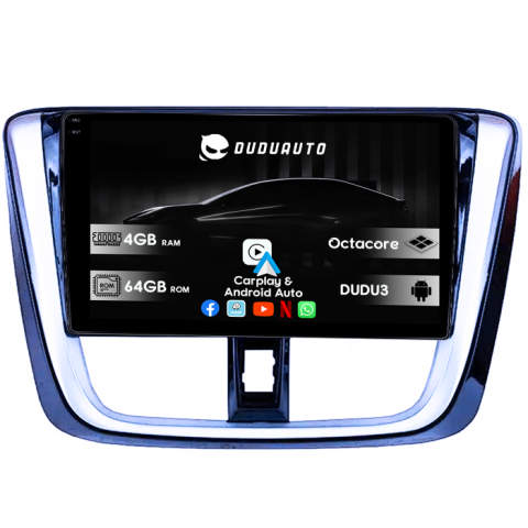 Yaris (2014-) - Navigatie dedicata Toyota Yaris 2014+, DUDU3, 4GB RAM 64GB ROM, Octacore, Platforma 8581, Android, Display QLED 9", DSP, Carplay&AndroidAuto