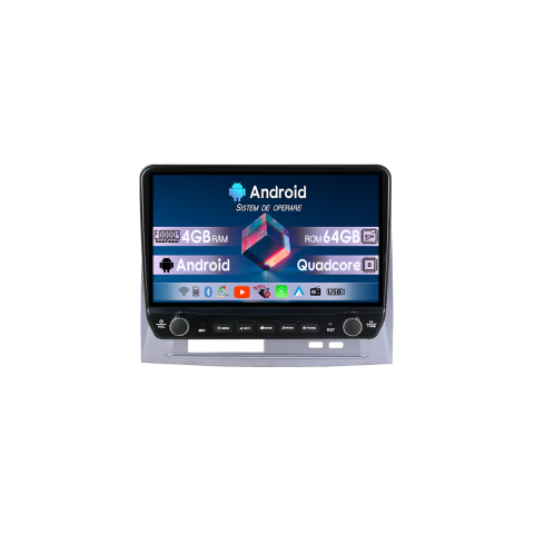 Navigatii Dedicate - Navigatie dedicata Toyota Vios 2004-2007 Tesla Cu Butoane Rotative Model 2024, 4GB RAM 64GB ROM, Procesor Quadcore, Android 14, Display QLED 10", DSP, Carplay&Android