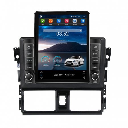 Vios 2014-2016 - Navigatie dedicata Toyota Vios 2014-2016,Tesla Style, ANDROID 13,Carplay&Android Auto, 10 inch , 8+128GB, Internet, Aplicatii, Waze, GPS