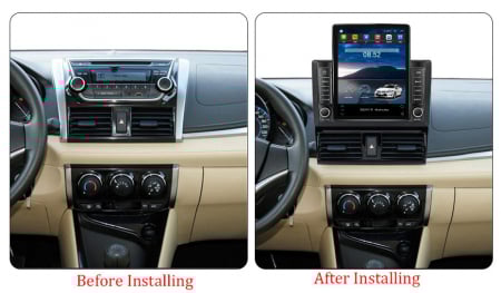 Navigatie dedicata Toyota Vios 2014-2016,Tesla Style, ANDROID 13,Carplay&Android Auto, 10 inch , 8+128GB, Internet, Aplicatii, Waze, GPS [2]