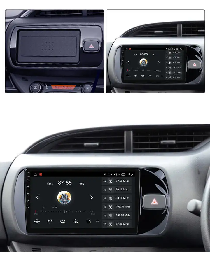 Navigatie dedicata Toyota Vitz 2016-2020, 8GB RAM 128GB ROM, Octacore, Platforma TS18, Android 14, Display QLED 9", Suporta camera 360", DSP, Carplay&Android Auto, SIM 4G, Ventilator Activ [4]