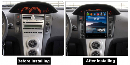 Navigatie dedicata Toyota Yaris 2005-2012,Tesla Style, ANDROID 13,Carplay&Android Auto, 10 inch , 8+128GB, Internet, Aplicatii, Waze, GPS [2]