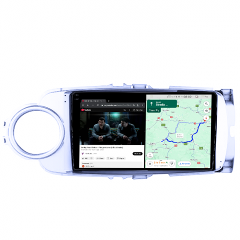 Navigatie dedicata Toyota Yaris 2012-2017, 4GB RAM 64GB ROM, Quad Core, Display 9" QLED 1K, Carplay, Android 14, Bluetooth, Magazin Play, Suport Camere AHD [5]
