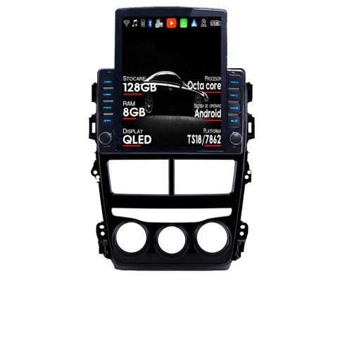 Yaris 2017-2019 - Navigatie dedicata Toyota Yaris 2017-2019 AC Tesla Style, ANDROID 13, 9.7 inch , 8+128GB, Internet, Aplicatii, Waze, GPS