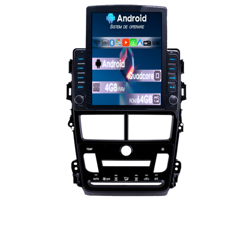 Toyota - Navigatie dedicata Toyota Yaris 2017-2019 CL Tesla Style, 4GB RAM 64GB ROM, Procesor Quadcore, Android 14, Display QLED 9.7", DSP, Carplay&Android Auto