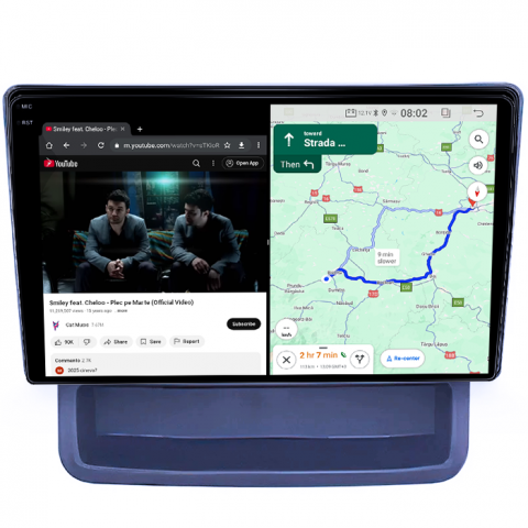 Navigatie dedicata Trafic 2010-2014, 4GB RAM 64GB ROM, Quad Core, Display 9" QLED 1K, Carplay&Android Auto, Android 14,Suport Camere AHD [3]