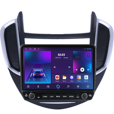 Navigatie dedicata Trax Tracker 2014-2016 Tesla cu butoane rotative model 2024, 4GB RAM 64GB ROM, Procesor Quadcore, Android 14, Display QLED 10", DSP, Carplay&Android Auto [6]