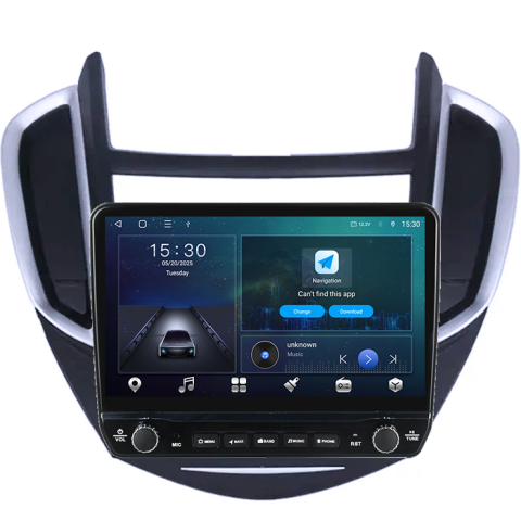 Navigatie dedicata Trax Tracker 2014-2016 Tesla cu butoane rotative model 2024, 4GB RAM 64GB ROM, Procesor Quadcore, Android 14, Display QLED 10", DSP, Carplay&Android Auto [8]