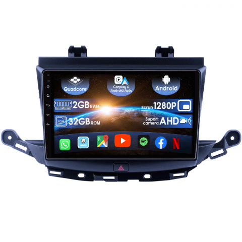 Opel - (Resigilata) Navigatie dedicata Verano 2016+, 2GB RAM 32GB ROM, Quad Core, Display 9" IPS Full HD, Carplay&Android Auto, Android 14, Suport camere AHD