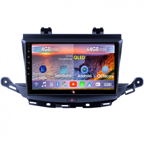 Verano 2015+ - Navigatie dedicata Verano 2016+, 4GB RAM 64GB ROM, Octacore, Android 14, Display QLED 9", DSP, Carplay&Android Auto, SIM 4G, Ventilator Activ