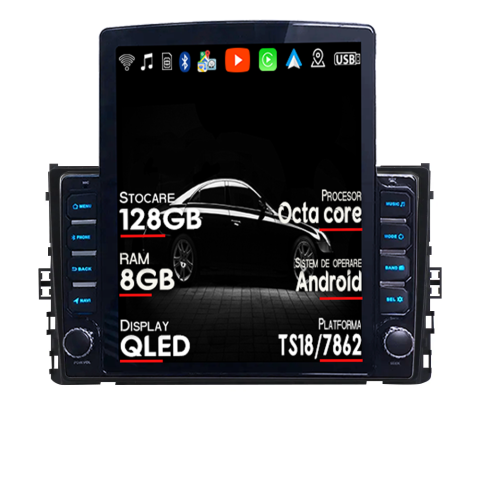 Taigo 2021+ - Navigatie dedicata Volkswagen T6 2015+, Taigo, T-Roc, T-Cross, Caravelle, Arteon Tesla Style, Android, Carplay&Android Auto, 10 inch , 8+128GB, Internet, Aplicatii, Waze, GPS