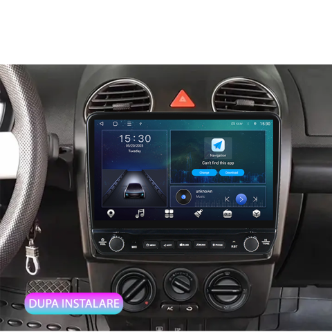 Navigatie dedicata Volkswagen Beetle 1998 - 2011 Tesla cu butoane rotative model 2024, 4GB RAM 64GB ROM, Procesor Quadcore, Android 14, Display QLED 10", DSP, Carplay&Android Auto [6]