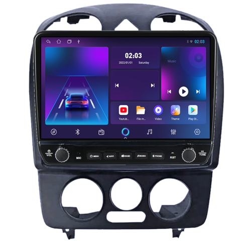 Navigatie dedicata Volkswagen Beetle 1998 - 2011 Tesla cu butoane rotative model 2024, 4GB RAM 64GB ROM, Procesor Quadcore, Android 14, Display QLED 10", DSP, Carplay&Android Auto [4]
