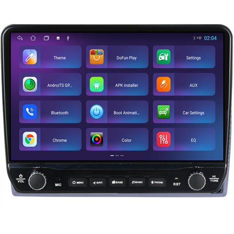 Navigatie dedicata Volkswagen Tesla cu butoane rotative model 2024, 4GB RAM 64GB ROM, Procesor Quadcore, Android 14, Display QLED 10", DSP, Carplay&Android Auto [3]