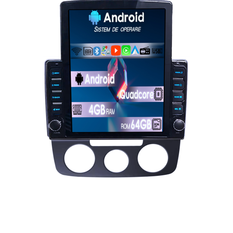 Navigatii Dedicate - Navigatie dedicata Volkswagen Bora 2008-2012 Tesla Style, 4GB RAM 64GB ROM, Procesor Quadcore, Android, Display QLED 9.7", DSP, Carplay&Android Auto