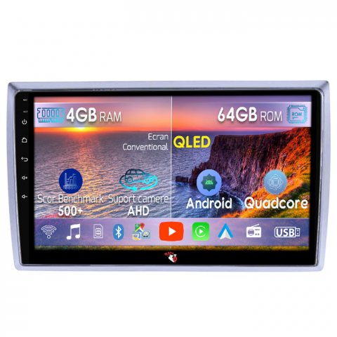Beetle - Navigatie dedicata Volkswagen Beetle 2012-2018, 4GB RAM 64GB ROM, Quad Core, Display 9" QLED 1K, Carplay, Android 14, Bluetooth, Magazin Play, Suport Camere AHD