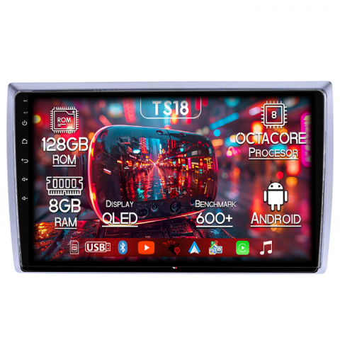 Beetle - Navigatie dedicata Volkswagen Beetle 2012-2018, 8GB RAM 128GB ROM, Octacore, Platforma TS18, Android 14, Display QLED 9”, Suporta camera 360º, DSP, Carplay&Android Auto, SIM 4G, Ventilator Activ