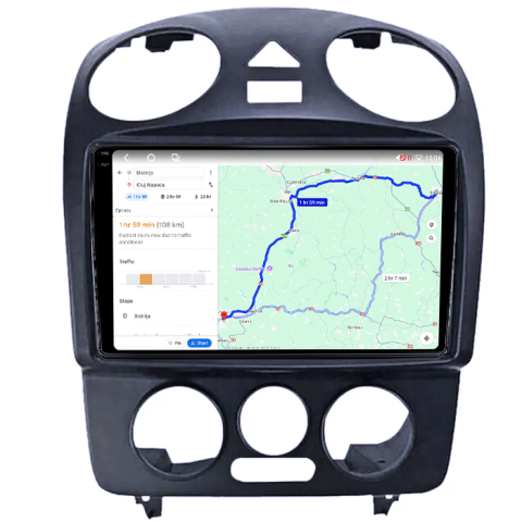 Navigatie dedicata Volkswagen Beetle, 4GB RAM 64GB ROM, Procesor Qualcomm Octacore, Android 14, Rezolutie 2K, Display QLED 9", DSP, Carplay&Android Auto, SIM 4G [4]