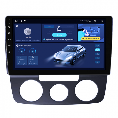 Navigatie dedicata Volkswagen Bora 2008-2012, 8GB RAM 128GB ROM, Octacore, Platforma TS18, Android 14, Display QLED 10”, Suporta camera 360º, DSP, Carplay&Android Auto, SIM 4G, Ventilator Activ [1]
