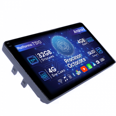 Navigatii Dedicate - Navigatie dedicata Alfa Romeo 159, 4GB RAM 32GB ROM, Octacore, Android 14, Display QLED 9", DSP, Carplay&Android Auto, SIM 4G, Bluetooth, Ventilator 