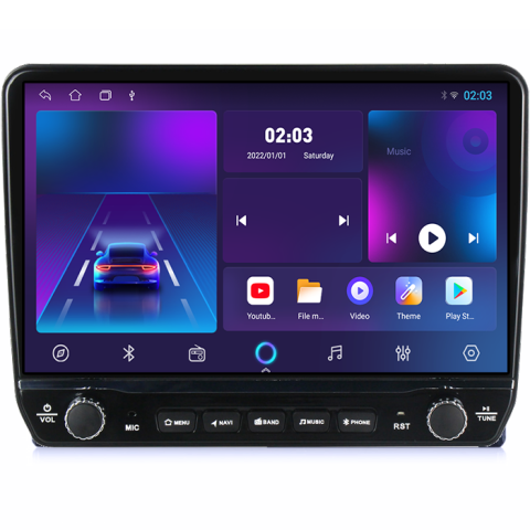 Navigatie dedicata Volkswagen Fox 2003-2016 Tesla cu butoane rotative model 2024, 4GB RAM 64GB ROM, Procesor Quadcore, Android 14, Display QLED 10", DSP, Carplay&Android Auto [4]