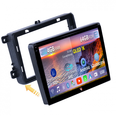 Golf 5 2004-2010 - Navigatie dedicata Volkswagen Golf 5 2004-2010, 4GB RAM 64GB ROM, Octacore, Android 14, Display QLED 1K 10", DSP, Carplay, Android Auto, Internet, Youtube, Waze, WIFI, Bluetooth