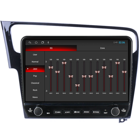 Navigatie dedicata Volkswagen Golf 7 Tesla cu butoane rotative model 2024, 4GB RAM 64GB ROM, Procesor Quadcore, Android 14, Display QLED 10", DSP, Carplay&Android Auto [1]