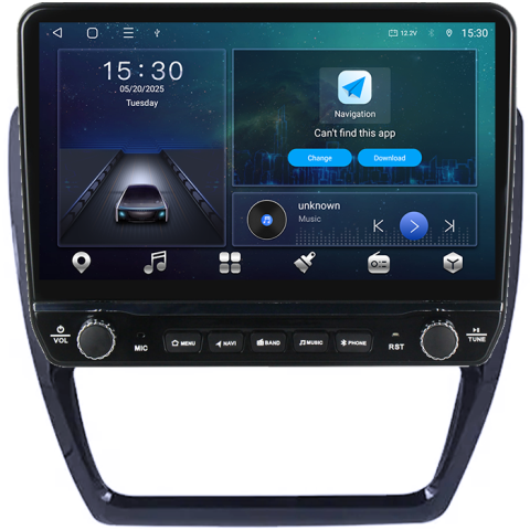 Navigatie dedicata Volkswagen Jetta IV 2011 - 2018 Tesla cu butoane rotative model 2024, 4GB RAM 64GB ROM, Procesor Quadcore, Android 14, Display QLED 10", DSP, Carplay&Android Auto [5]